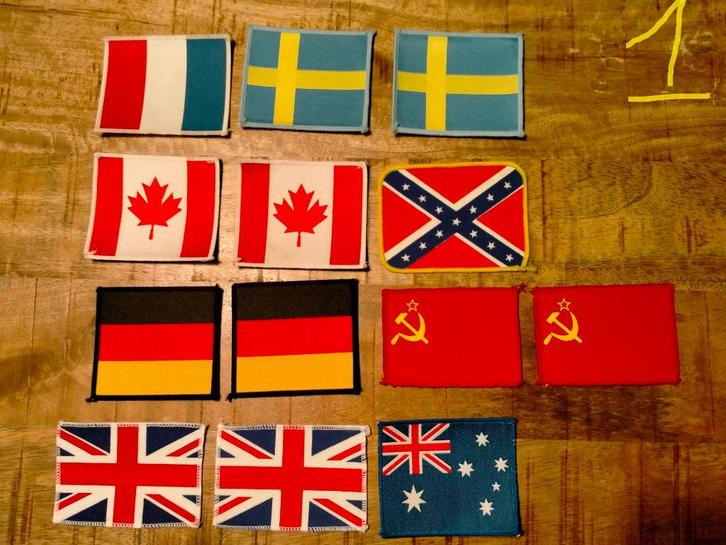 Zweden Ierland Duitsland Griekenland vlag kleding patches, Hobby en Vrije tijd, Naaien en Fournituren, Nieuw, Ophalen of Verzenden