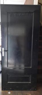 Zwarte binnendeur 40mm dik (stompe deur), Doe-het-zelf en Verbouw, Deuren en Horren, Ophalen, Gebruikt, 80 tot 100 cm, Binnendeur