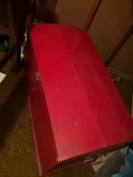 Vintage rode houten kist, Ophalen, Minder dan 50 cm, Gebruikt, 50 tot 100 cm