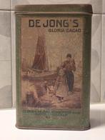 Blik DE JONG'S Gloria Cacao Erve H. De Jong Holland €35, Verzamelen, Ophalen of Verzenden, Zo goed als nieuw, Overige