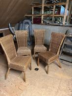 Rieten stoelen, Ophalen, Gebruikt, Bruin, Riet of Rotan