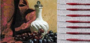  7 Luxe marterhaar penseeltjes beschikbaar voor biedingen