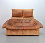 Vintage Gerard van de Berg Patchwork Leren 'Rock' Sofa, 80s, Huis en Inrichting, Banken | Sofa's en Chaises Longues, 100 tot 125 cm