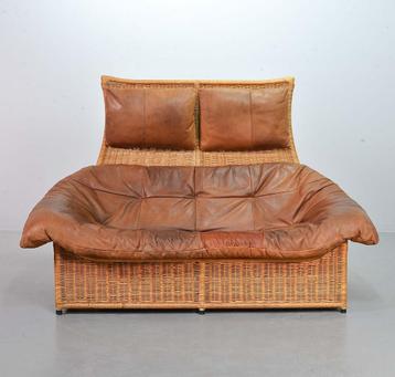 Vintage Gerard van de Berg Patchwork Leren 'Rock' Sofa, 80s 