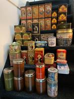 Grote verzameling blikken trommels bussen, Verzamelen, Blikken, Ophalen, Gebruikt, Overige, Overige merken