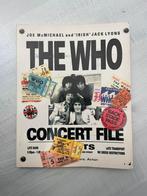 The who concert file boek, Verzenden, Zo goed als nieuw, Artiest