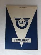 HOOGEZAND, GADO ZOMERDIENSTREG. 1 JUNI 1958 - 27 SEPT. 1958, Ophalen of Verzenden, Gebruikt, Bus of Metro, Boek of Tijdschrift