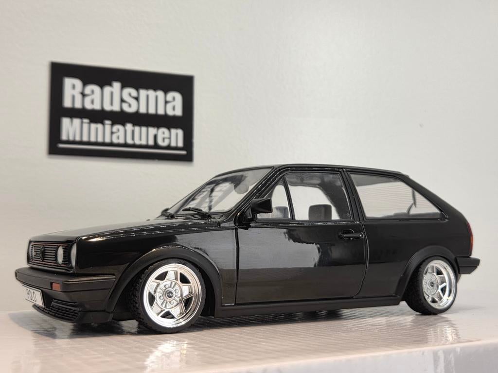 Volkswagen Polo 86C MK2 - verlaagd + Ats classic 1:18 MCG, ModelCarGroup, Auto, Ophalen of Verzenden, Zo goed als nieuw