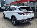 Hyundai TUCSON 1.6 T-GDI MHEV 150PK LED LEER NAVI CAMERA CAR, Gebruikt, Huisgarantie, USB, Wit