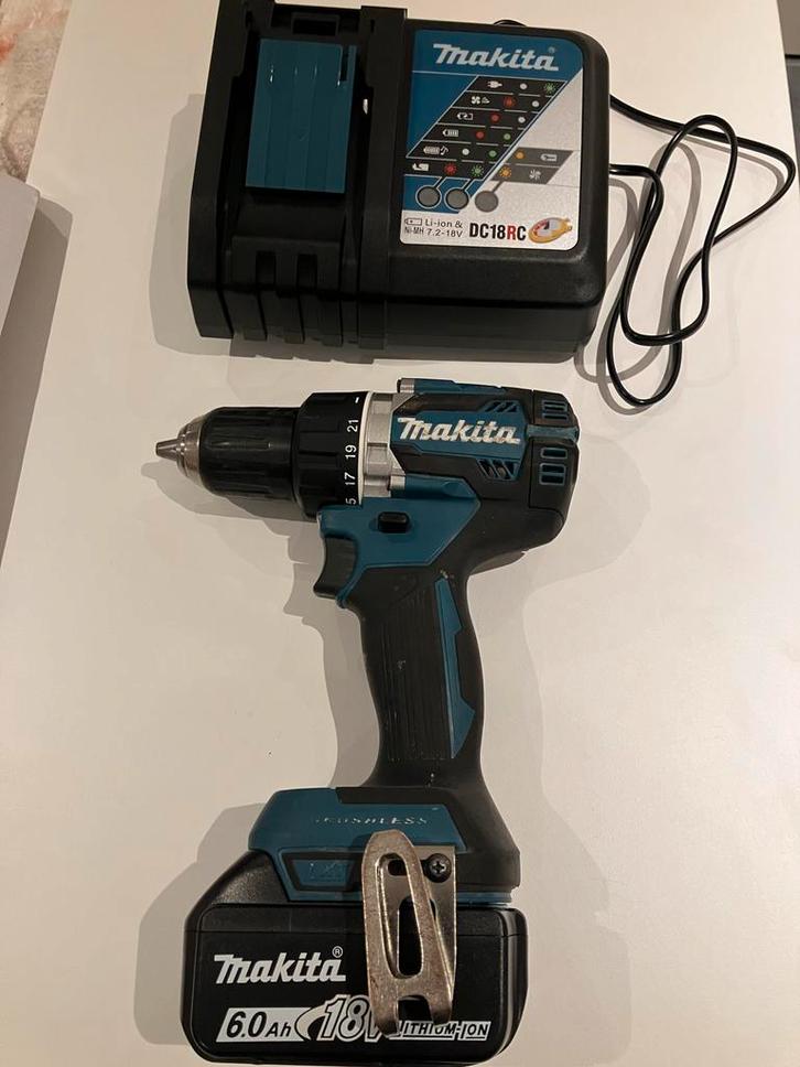 Makita DDF 484 Accuboormachine + Accu & Lader, Doe-het-zelf en Verbouw, Gereedschap | Boormachines, Gebruikt, Boor- en Schroefmachine