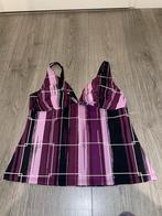 paarse zomerse tankini zwemkleding badmode badpak zwem mt 46, Boetiek, Paars, Badpak, Ophalen of Verzenden