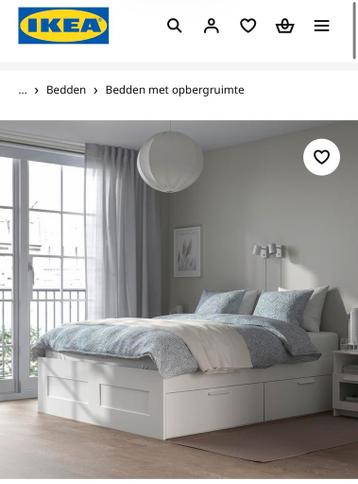 Brimnes ikea bed 140x200cm - afbeelding 4