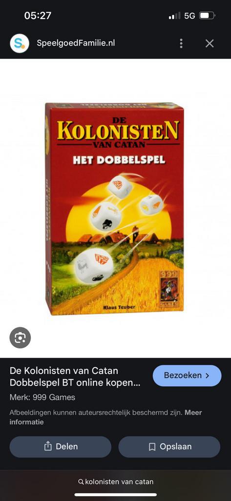 Kolonisten van Catan – Kaartspel (compleet en in topstaat!), Tickets en Kaartjes, Kortingen en Cadeaubonnen, Eén persoon, Cadeaubon