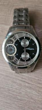Fossil Herenhorloge Staal, Sieraden, Tassen en Uiterlijk, Horloges | Heren, Overige merken, Staal, Gebruikt, Staal