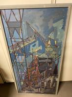 Een mooie oude Scheepswerf schilderij van Cornelis van Dijk, Ophalen