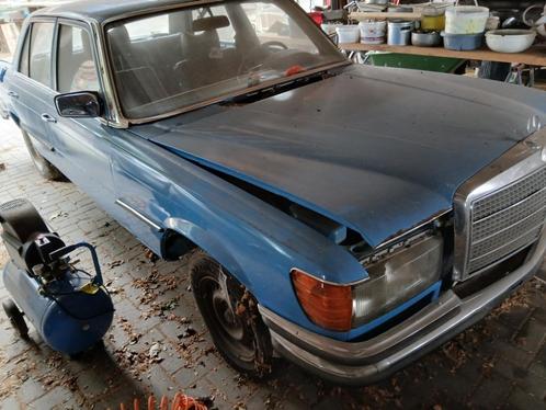 Mercedes-Benz S-Klasse 2.7 280 S 1973 Wit, Auto's, Mercedes-Benz, Particulier, S-Klasse, LPG, Sedan, Automaat, Geïmporteerd, Blauw