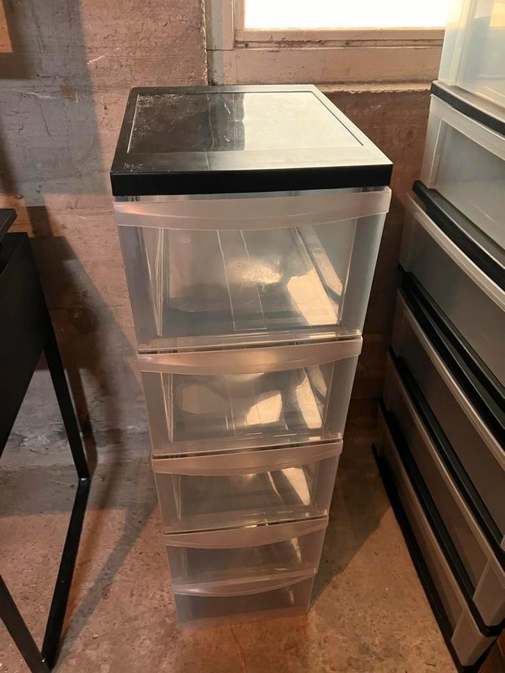 Partij organizer ladesysteem 2x 3 lades 1x smalle 5 lades, Huis en Inrichting, Kasten | Kledingkasten, Gebruikt, Minder dan 100 cm