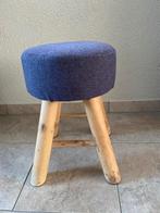 Leuk houten krukje met paarse zitting, Ophalen, Zo goed als nieuw, Hout