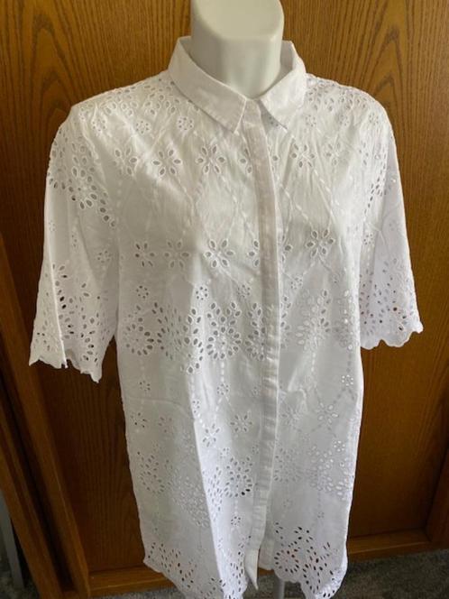 See you, broderie blouse, maat 44, Kleding | Dames, Blouses en Tunieken, Zo goed als nieuw, Maat 42/44 (L), Wit, Ophalen of Verzenden