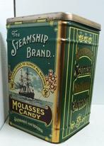 Blik Steamship Brand Molasses Candy Tin Stewart and Young, Verzamelen, Blikken, Ophalen of Verzenden, Gebruikt, Overige