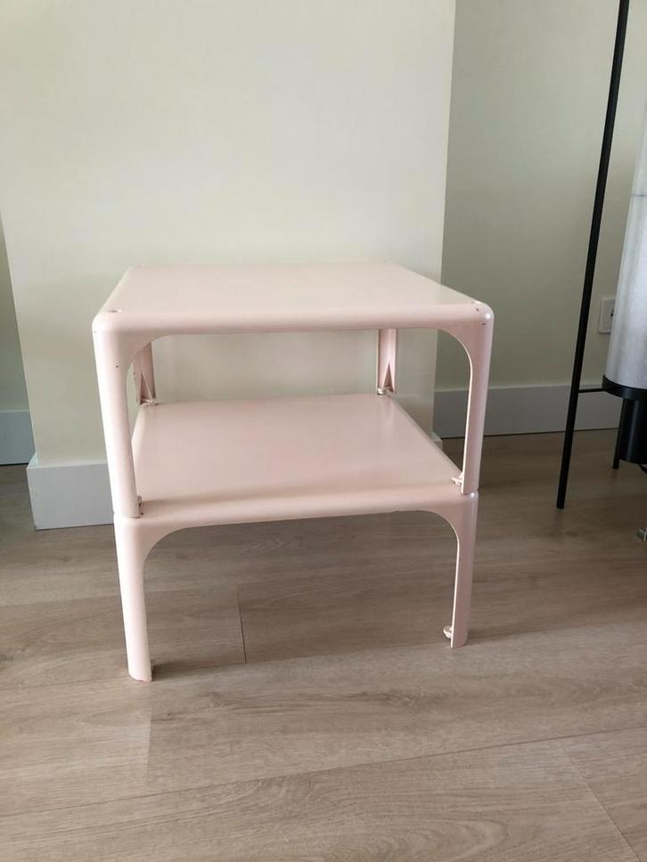 Artemide Milano Demetrio 45 design bijzettafels 2x, Huis en Inrichting, Tafels | Bijzettafels, Gebruikt, Vierkant, Minder dan 45 cm