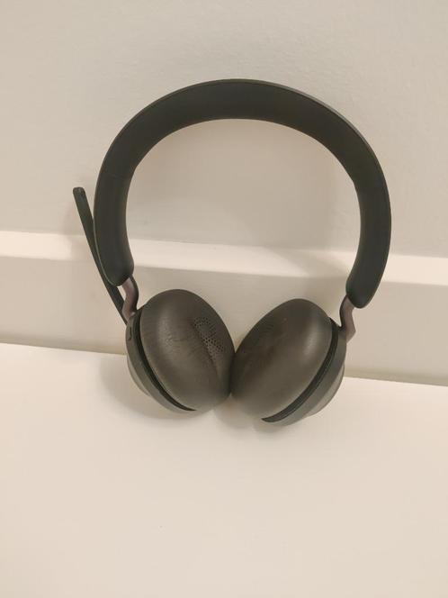 Jabra Evolve2 65 Stereo Bluetooth Headset, Computers en Software, Headsets, Zo goed als nieuw, Over-ear, Draadloos, Inklapbare microfoon