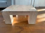 Quint vierkante blank eikenhouten bijzettafel, Ophalen, Minder dan 45 cm, Gebruikt, Strak, Modern
