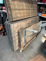 Steenschotten wand bankje, Doe-het-zelf en Verbouw, Ophalen, Zo goed als nieuw, Overige houtsoorten, Minder dan 200 cm