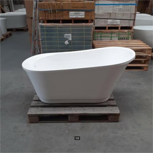 WEG=WEG Compact glans wit ligbad op pootjes, Badkamer, Nr234, Huis en Inrichting, Woonaccessoires | Overige, Nieuw, Ophalen of Verzenden