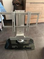 TV steun met glazen voet, Audio, Tv en Foto, Televisiebeugels, Ophalen, Zo goed als nieuw