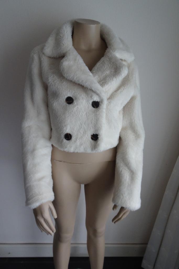 leuk kort teddyjasje maat S, Kleding | Dames, Jassen | Winter, Zo goed als nieuw, Maat 36 (S), Overige kleuren, Ophalen