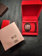 Diesel Horloge & Armband cadeau set Rood/Zwart, Overige merken, Overige materialen, Polshorloge, Overige materialen