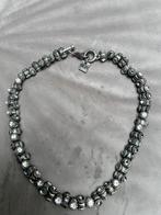 OTAZU VINTAGE ZWAROVSKI KEISTAL ZILVEREN TONNETJES KETTING, Ophalen of Verzenden, Zo goed als nieuw, Zilver, Met kristal