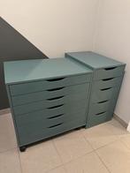 Ikea Alex ladekast + 2 bureaus, Huis en Inrichting, Kasten | Ladekasten, Ophalen, Kunststof, Gebruikt, 5 laden of meer