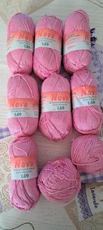 Nova Katoen Roze - 9 Bollen, Ophalen of Verzenden, Nieuw, Breien of Haken, Wol of Garen