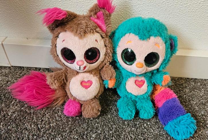 Pooby Knuffels - Set van 2, Kinderen en Baby's, Speelgoed | Knuffels en Pluche, Gebruikt, Overige typen, Ophalen of Verzenden