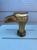 Vintage Heavy Bronzen Eagle Head Cane Handle handgreep., Antiek en Kunst, Ophalen of Verzenden