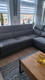 Zeer mooie hoekbank grijs, Ophalen of Verzenden, Zo goed als nieuw, Leer