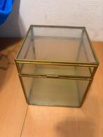 Gouden vierkanten opbergbox, Ophalen, Gebruikt