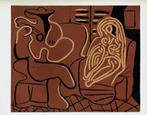 Picasso Guitar Player and Seated Woman Linocut, Verzenden