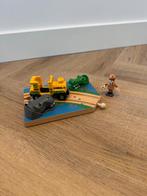 ZGAN Brio houten trein safari spoorweg overgang set 33721, Ophalen of Verzenden, Zo goed als nieuw