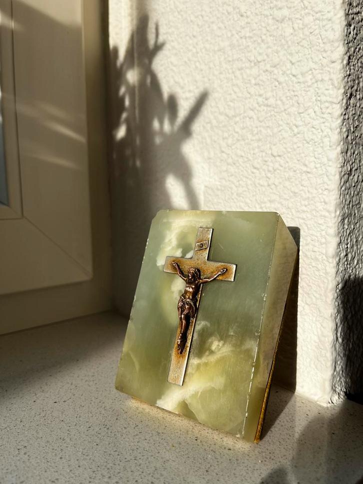 Antiek Marmeren Jezusbeeldje, Antiek en Kunst, Antiek | Religie, Ophalen of Verzenden