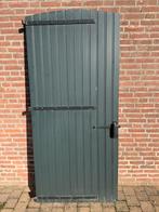 Authentieke hardhouten schuurdeur, Doe-het-zelf en Verbouw, Ophalen, 80 tot 100 cm, 200 tot 215 cm, Hout