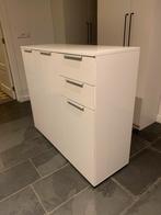 Witte Kast met Lades en Deuren., Ophalen, Gebruikt, 100 tot 150 cm, Met lade(s)