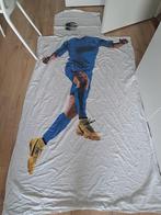 Voetballer eenpersoons dekbed overtrek, Ophalen of Verzenden, Zo goed als nieuw, Jongetje of Meisje, Dekbedovertrek