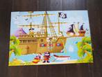 Puzzel  45 stukjes piratenschip, Ophalen of Verzenden, 10 tot 50 stukjes, Zo goed als nieuw, 4 tot 6 jaar