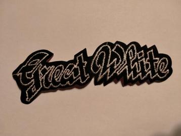Great White rock metal vintage band logo patch kleding beschikbaar voor biedingen