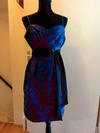 Addy van den Krommen Acker cocktail jurk met bolero maat 42., Blauw, Ophalen of Verzenden, Zo goed als nieuw, Boven de knie