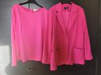 Mooi set blazer Carey blouse dorian ladress la dress fuchsia, Kleding | Dames, Verzenden, Maat 42/44 (L), Zo goed als nieuw, Jasje