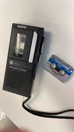 Sanyo micro cassette recorder. Vintage retro. Met één bandje, Ophalen of Verzenden, Walkman